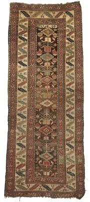 Lot 184 - A DAGHESTAN RUNNER, EAST CAUCASUS, SECOND HALF 19TH CENTURY