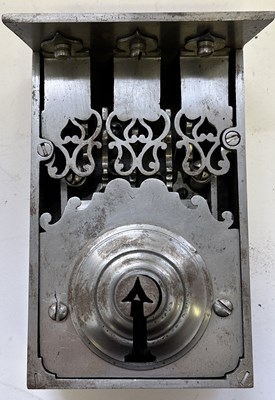 Lot 558 - A CONTINENTAL DOOR LOCK, MID-18TH CENTURY, POSSIBLY FRENCH