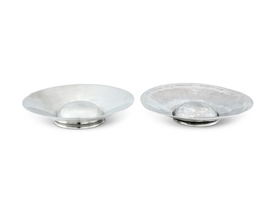 Lot 150 - TWO FRENCH PROVINCIAL SILVER TASTEVINS (TASSES A VIN BORDELAISES)
