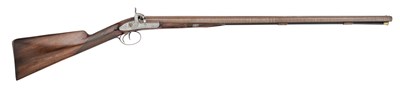 Lot 347 - A 20 BORE PERCUSSION D.B. SPORTING GUN BY CARTMELL, DONCASTER, NO. 2037, CIRCA 1830