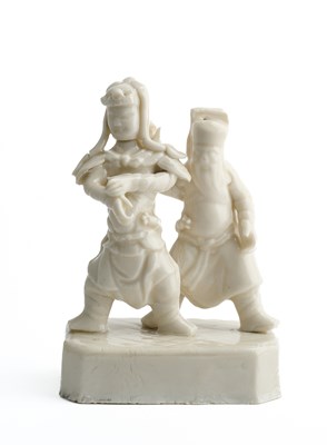 Lot 15 - A CHINESE DEHUA FIGURAL GROUP, 17TH CENTURY