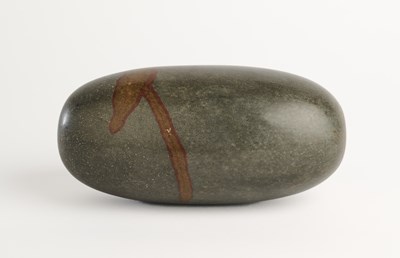 Lot 507 - A SMALL INDIAN LINGAM STONE