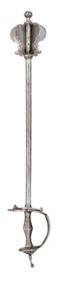 Lot 23 - AN INDIAN MACE (GURZ) WITH HILT OF FIRANGI FORM, 17TH CENTURY