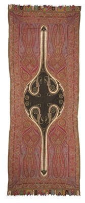 Lot 186 - A WOVEN WOOL SHAWL, KASHMIR, 1860-70