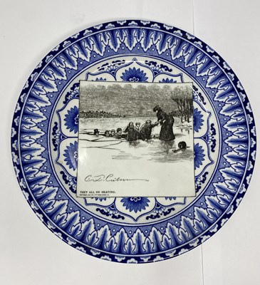 Lot 26 - A SET OF EIGHTEEN ROYAL DOULTON 'GIBSON GIRL' SERIESWARE PLATES, CIRCA 1902-15