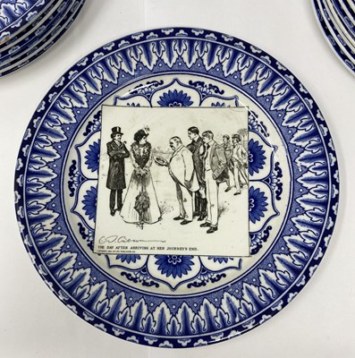 Lot 26 - A SET OF EIGHTEEN ROYAL DOULTON 'GIBSON GIRL' SERIESWARE PLATES, CIRCA 1902-15