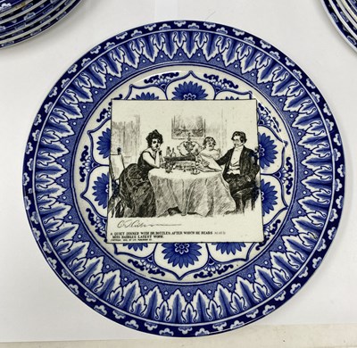 Lot 26 - A SET OF EIGHTEEN ROYAL DOULTON 'GIBSON GIRL' SERIESWARE PLATES, CIRCA 1902-15