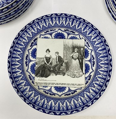 Lot 26 - A SET OF EIGHTEEN ROYAL DOULTON 'GIBSON GIRL' SERIESWARE PLATES, CIRCA 1902-15