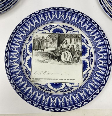 Lot 26 - A SET OF EIGHTEEN ROYAL DOULTON 'GIBSON GIRL' SERIESWARE PLATES, CIRCA 1902-15