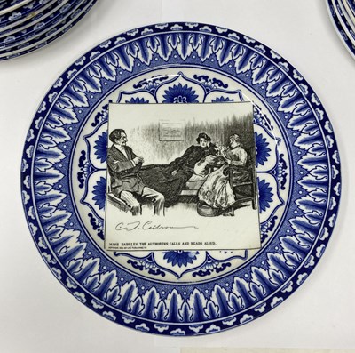 Lot 26 - A SET OF EIGHTEEN ROYAL DOULTON 'GIBSON GIRL' SERIESWARE PLATES, CIRCA 1902-15