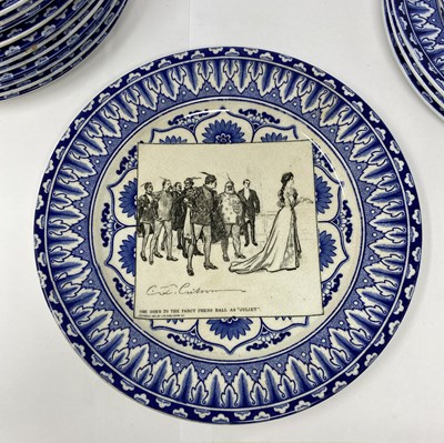 Lot 26 - A SET OF EIGHTEEN ROYAL DOULTON 'GIBSON GIRL' SERIESWARE PLATES, CIRCA 1902-15