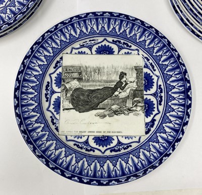 Lot 26 - A SET OF EIGHTEEN ROYAL DOULTON 'GIBSON GIRL' SERIESWARE PLATES, CIRCA 1902-15