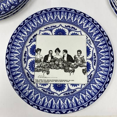Lot 26 - A SET OF EIGHTEEN ROYAL DOULTON 'GIBSON GIRL' SERIESWARE PLATES, CIRCA 1902-15