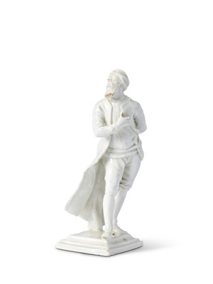 Lot 7 - A VIENNA 'PANTALONE' PORCELAIN FIGURE, CIRCA 1750