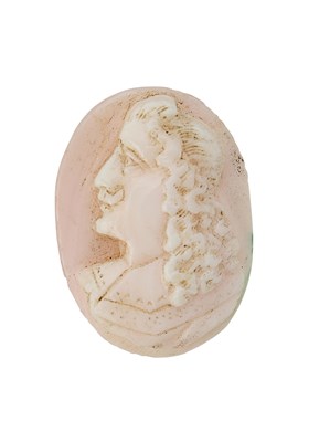 Lot 160 - A HARDSTONE CAMEO PROFILE, PROBABLY DEPICTING CHARLES II LATER 17TH CENTURY