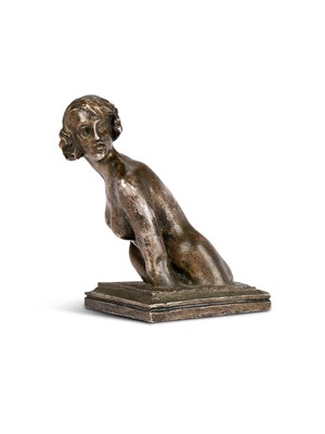 Lot 29 - DENYS PUECH (1854-1942): FEMALE HALF-LENGTH NUDE
