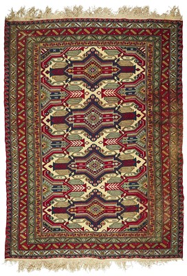 Lot 183 - A LARGE CAUCASIAN SOUMAK RUG, LATE 20TH CENTURY
