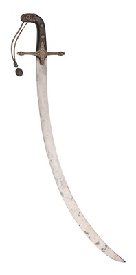 Lot 150 - A GEORGIAN OFFICER’S SABRE WITH SILVER-MOUNTED MAMELUKE HILT, EARLY 19TH CENTURY