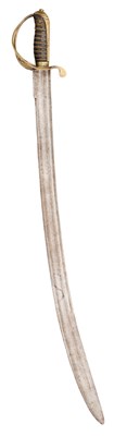 Lot 107 - AN INDIAN OFFICER’S SABRE IN THE ENGLISH MANNER, 19TH CENTURY, PROBABLY PUNJAB
