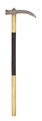 Lot 93 - AN EAST EUROPEAN WAR-HAMMER (OBUCH), THE HEAD 17TH CENTURY, PROBABLY POLISH