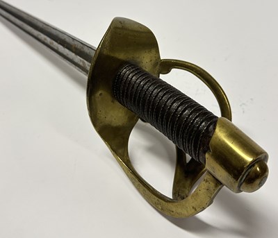 Lot 538 - A FRENCH ANXI CUIRASSIER’S SWORD, 20TH CENTURY, BEARING INSCRIPTION DATED 1813