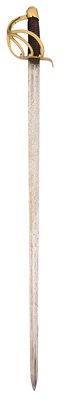 Lot 538 - A FRENCH ANXI CUIRASSIER’S SWORD, 20TH CENTURY, BEARING INSCRIPTION DATED 1813