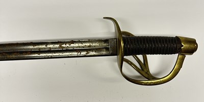 Lot 538 - A FRENCH ANXI CUIRASSIER’S SWORD, 20TH CENTURY, BEARING INSCRIPTION DATED 1813