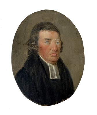 Lot 174 - A PORTRAIT MINIATURE OF A CLERGYMAN, ENGLISH SCHOOL, DATED 1795