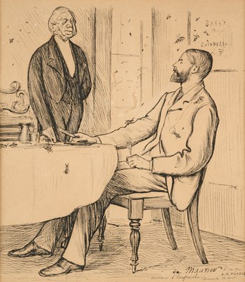 Lot 243 - GEORGE BUSSON DU MAURIER (FRENCH/ENGLISH 1834-1896)
