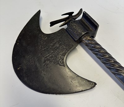 Lot 19 - A PERSIAN AXE, QAJAR, 19TH CENTURY