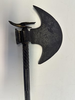 Lot 19 - A PERSIAN AXE, QAJAR, 19TH CENTURY