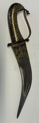 Lot 9 - AN INDIAN KHANJAR, LATE 19TH CENTURY