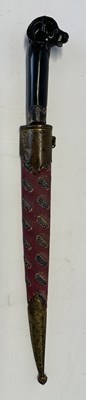 Lot 8 - AN INDIAN JADE-HILTED KARD WITH RAM’S HEAD POMMEL, 18TH CENTURY