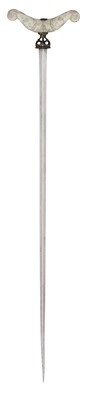 Lot 19 - A RARE INDIAN FAKIR'S CRUTCH (ZAFAR TAKIYA), 18TH CENTURY OR EARLIER