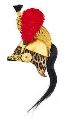 Lot 138 - A FINE FRENCH CAVALRY OFFICER'S HELMET, 19TH CENTURY