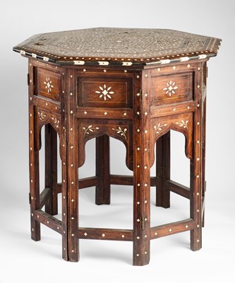 Lot 153 - A HOSHIARPUR SIDE TABLE, PUNJAB, CIRCA 1900