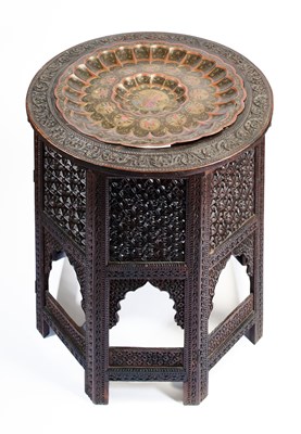 Lot 154 - AN ANGLO-INDIAN SIDE TABLE, NORTHERN INDIA, CIRCA 1900