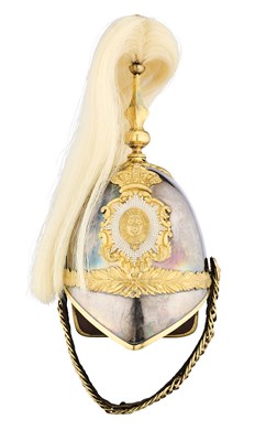 Lot 177 - A FINE OFFICER'S HELMET OF THE SHROPSHIRE YEOMANRY