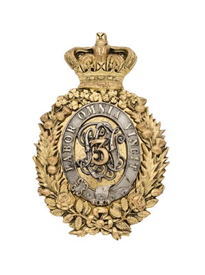 Lot 599 - A VICTORIAN OFFICER'S POUCH BELT PLATE OF THE 3RD CITY OF LONDON RIFLE VOLUNTEERS, CIRCA 1860-78