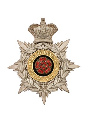 Lot 249 - A 3RD REGIMENT THE DUKE OF LANCASTER’S OWN MILITIA OFFICER’S HELMET PLATE, CIRCA 1878-81