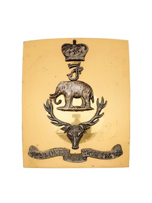 Lot 237 - A SEAFORTH HIGHLANDERS OFFICER'S SHOULDER BELT PLATE, POST-1881