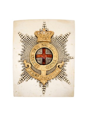 Lot 592 - AN WEST NORFOLK REGIMENT OFFICER'S SHOULDER BELT PLATE, PHILIP FIRMIN & SON, LONDON, 1852