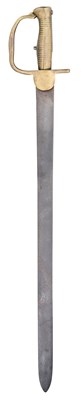 Lot 160 - AN 1801 PATTERN 2ND MODEL SWORD BAYONET FOR A FLINTLOCK BAKER RIFLE, EARLY 19TH CENTURY
