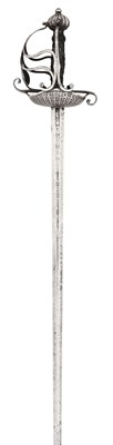 Lot 57 - AN UNUSUAL ENGLISH RAPIER WITH ENGLISH CIVIL WAR CONNECTIONS, FIRST HALF OF THE 17TH CENTURY