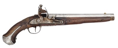 Lot 235 - A 12 BORE AUSTRIAN MODEL 1770/84 FLINTLOCK PISTOL