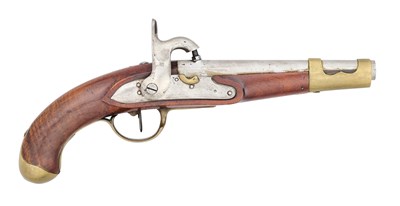 Lot 309 - A 15 BORE DUTCH MODEL 1815 PERCUSSION PISTOL, CONVERTED 1846