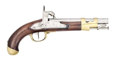 Lot 311 - A 14 BORE DUTCH MODEL 1820/44 PERCUSSION PISTOL, CONVERTED 1852
