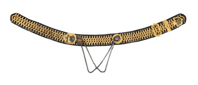 Lot 284 - A GEORGIAN OFFICER'S POUCH BELT OF THE 10TH HUSSARS