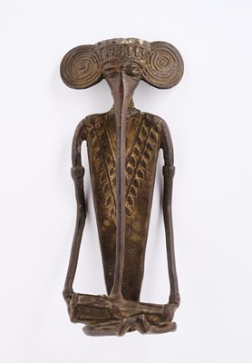 Lot 9 - A BASTAR FIGURE OF GANESHA, EASTERN INDIA, EARLY 20TH CENTURY