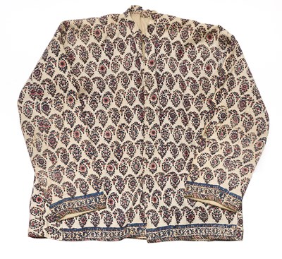 Lot 45 - AN INDIAN KALAMKARI JACKET, 20TH CENTURY